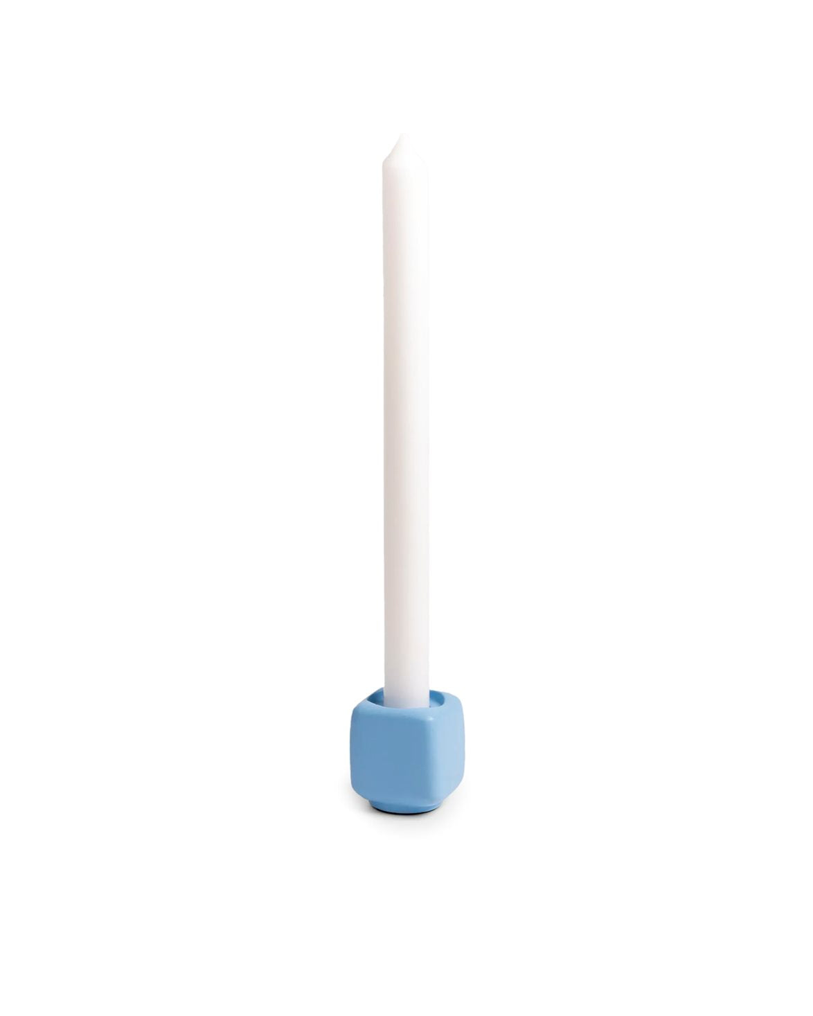 Candle Holder Chunk Light Blue