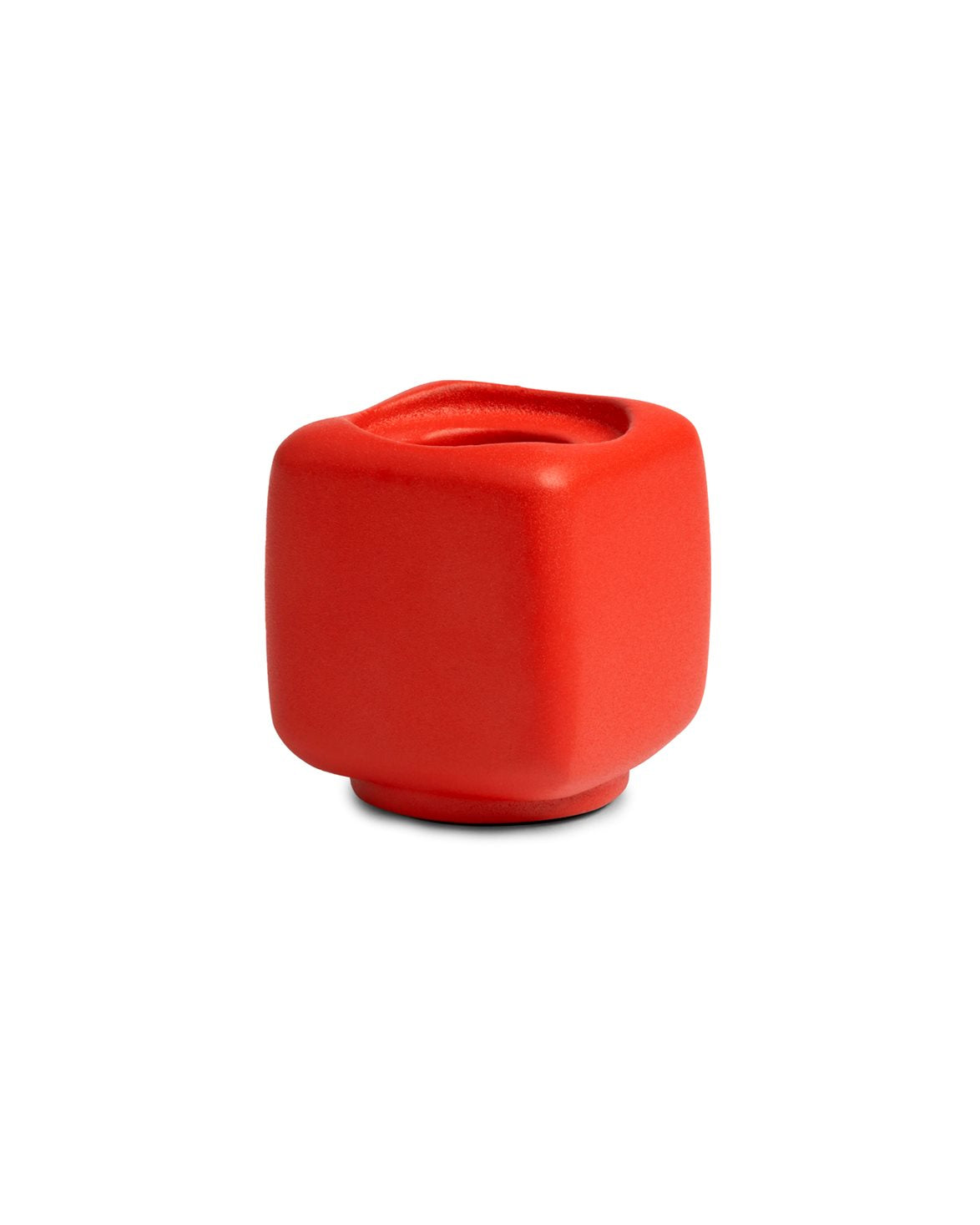 Candle Holder Chunk Red