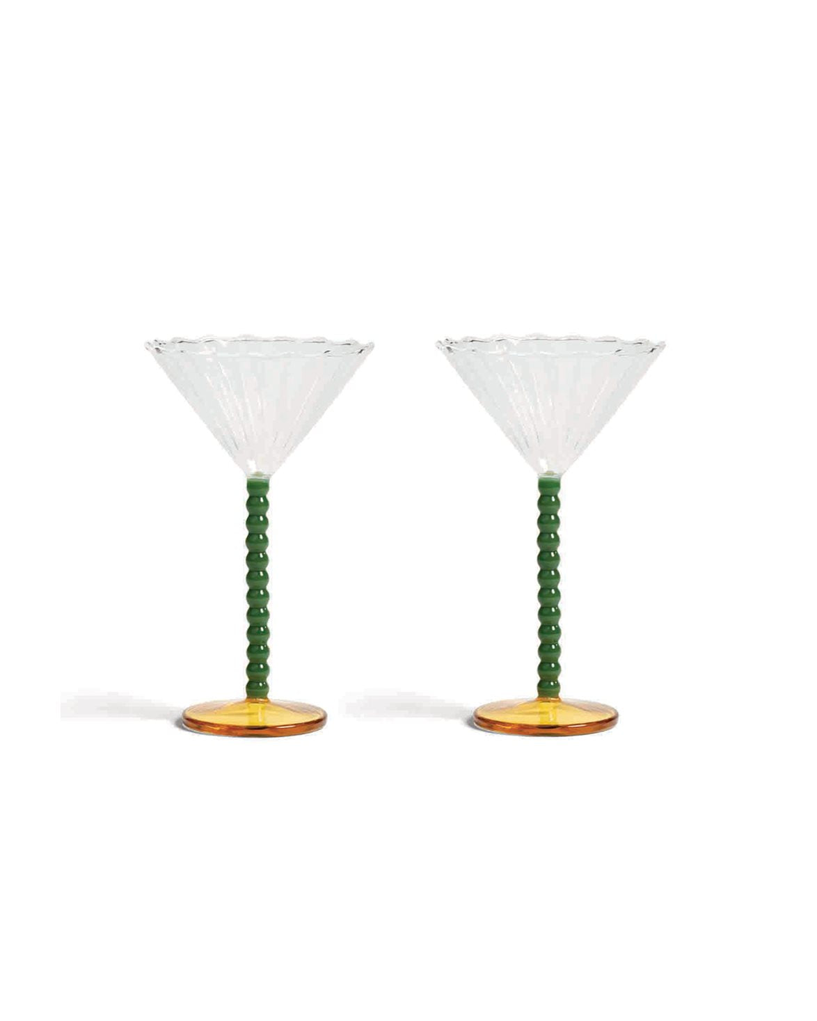 Coupe Perle Set Of 2 Green