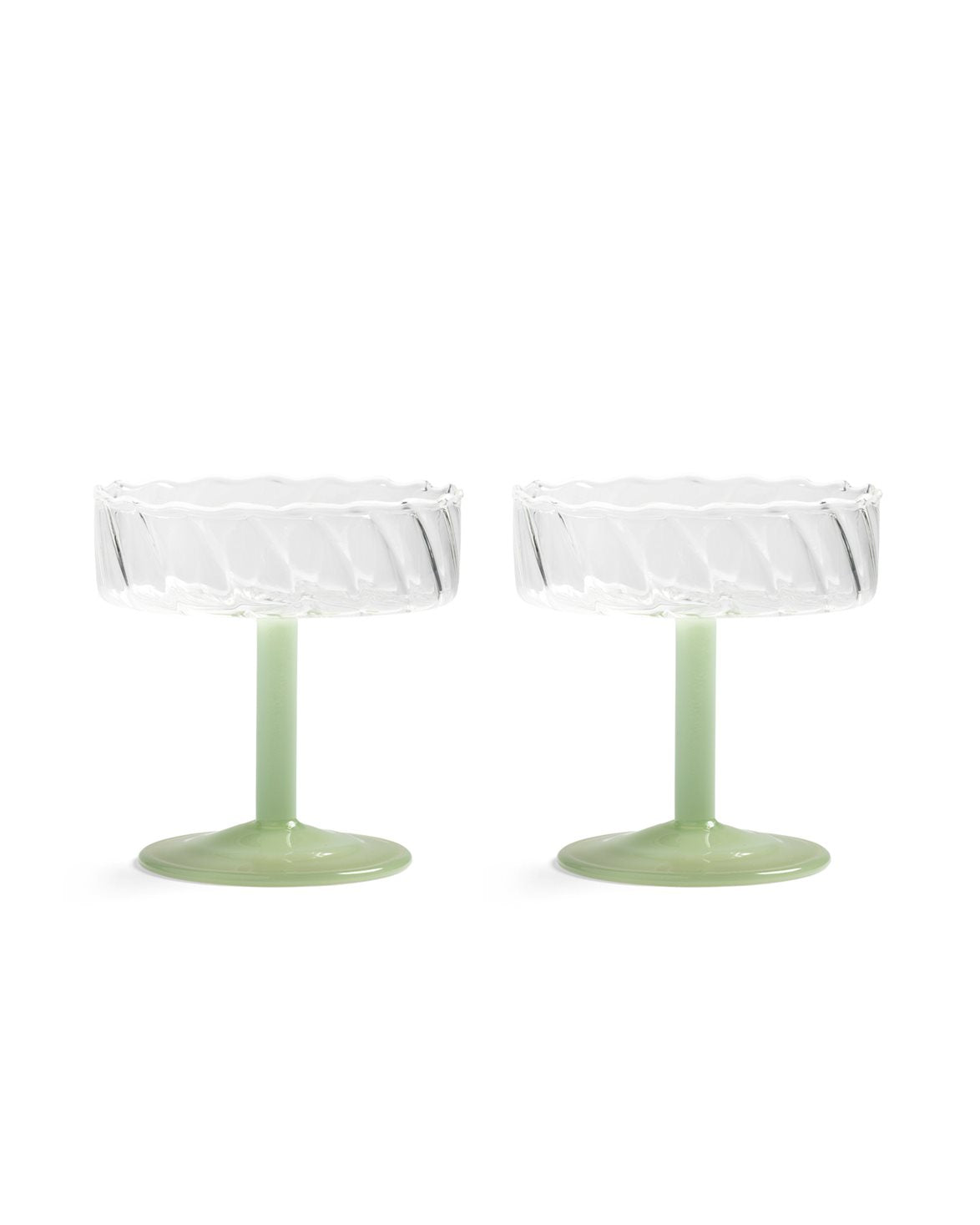 Coupe Twirl Set Of 2 Green