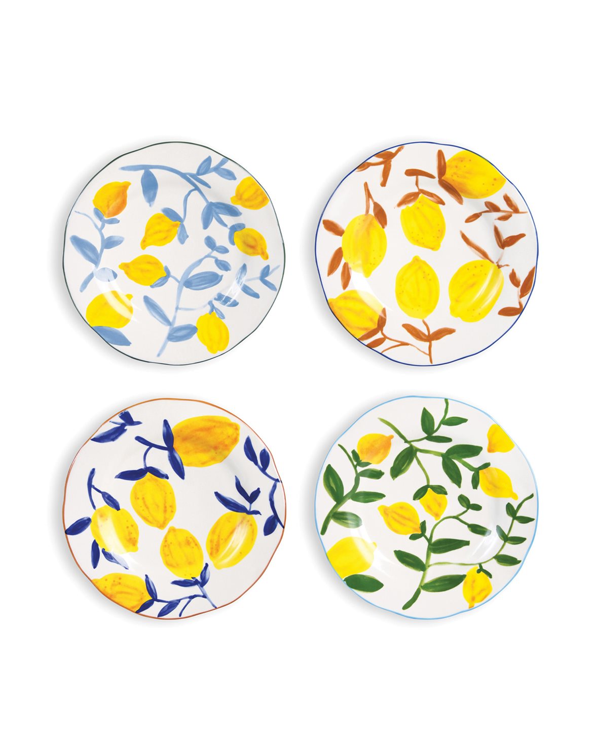 Plate Lemon Twig Set Of 4