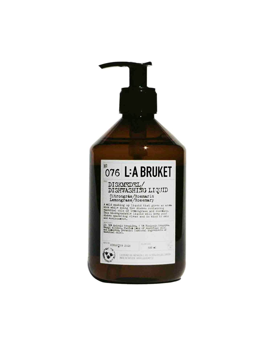 076 Dishwashing Soap Lemongrass/Rosemary