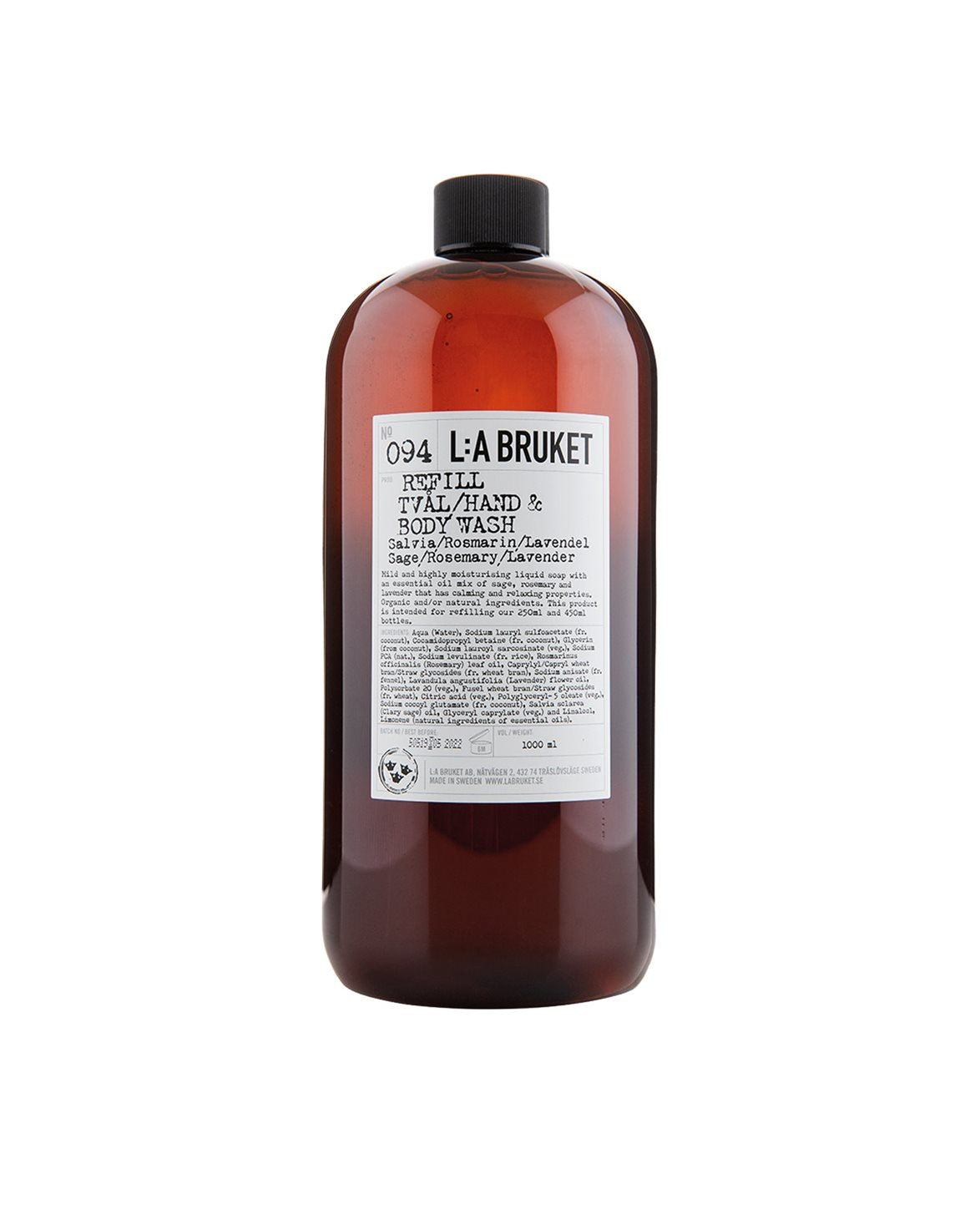 094 Refill Hand & Body Wash Sage/Rosemary/Lavender