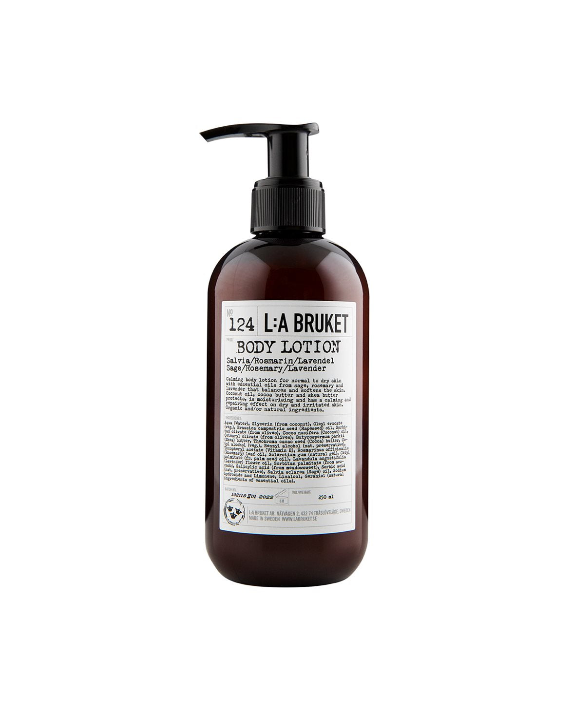 124 Body Lotion Sage/Rosemary/Lavender