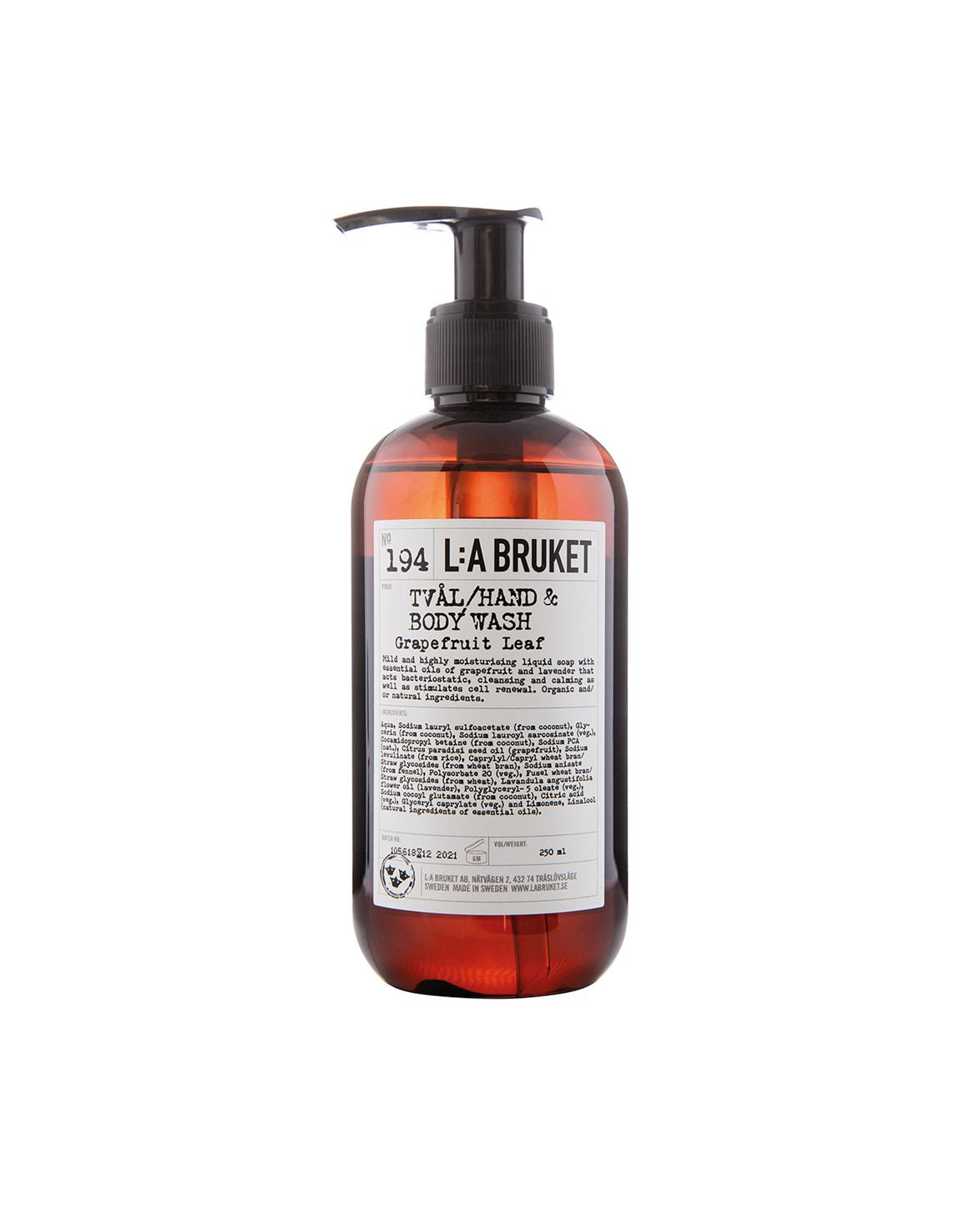 194 Hand & Body Wash Grapefruit Leaf