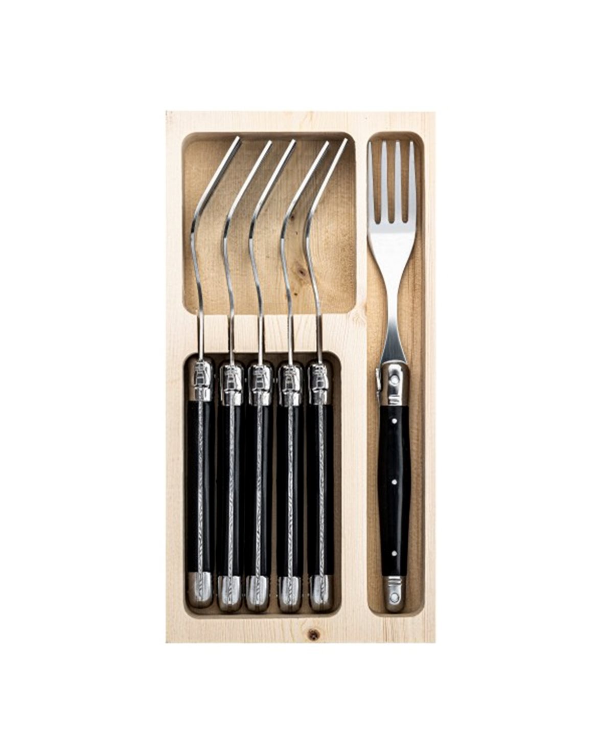 Forks Set Of 6 Black