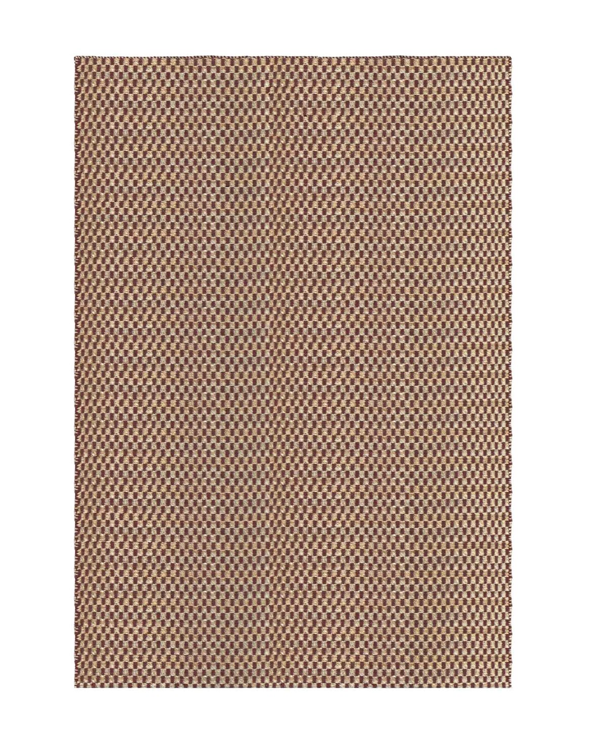 Barley Jute Rug Burgundy
