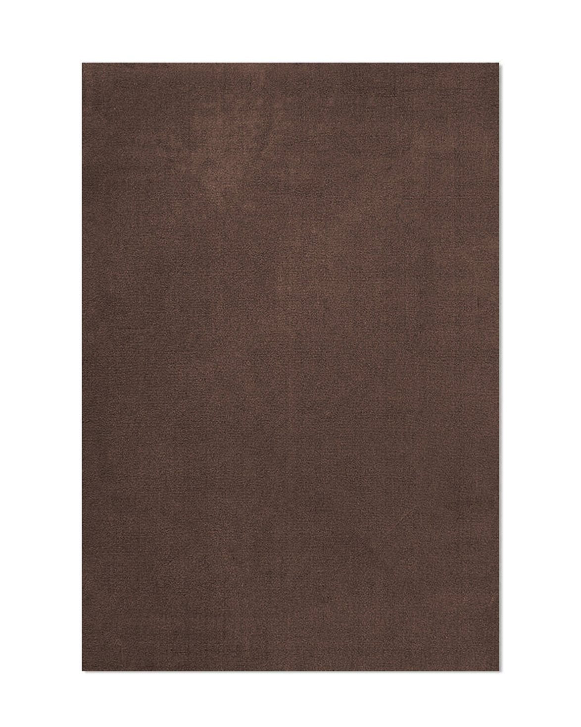 Classic Solid Wool Rug Chicory Coffee