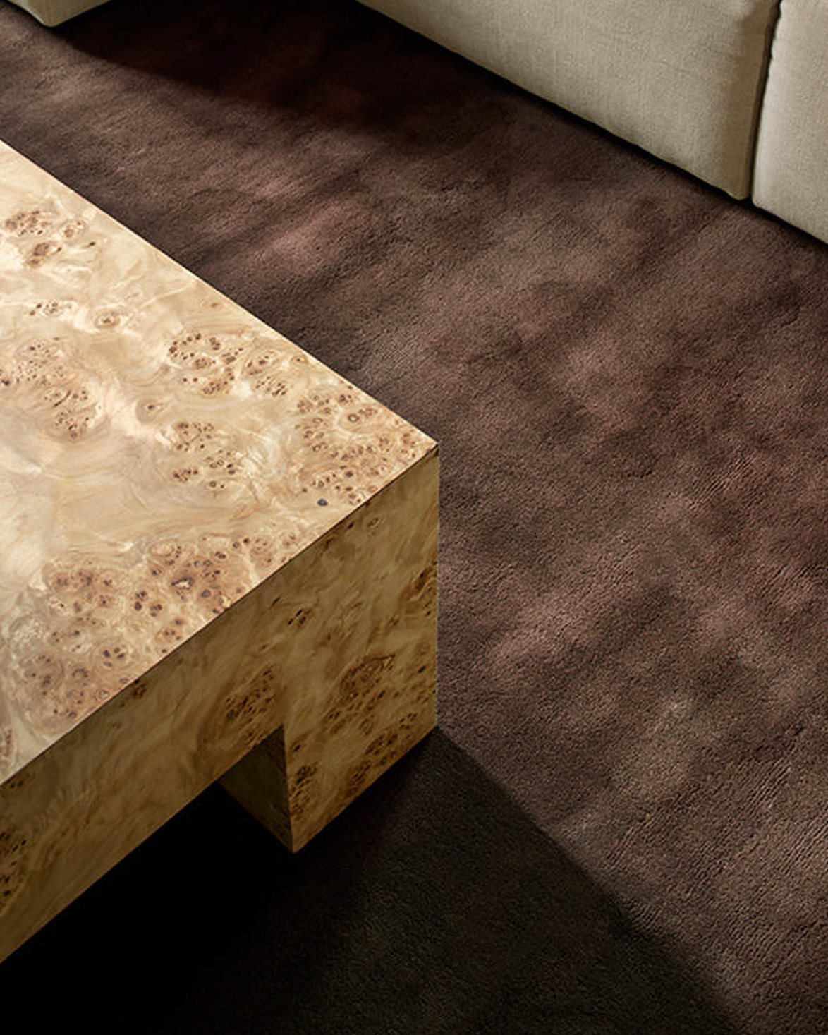 Classic Solid Wool Rug Chicory Coffee