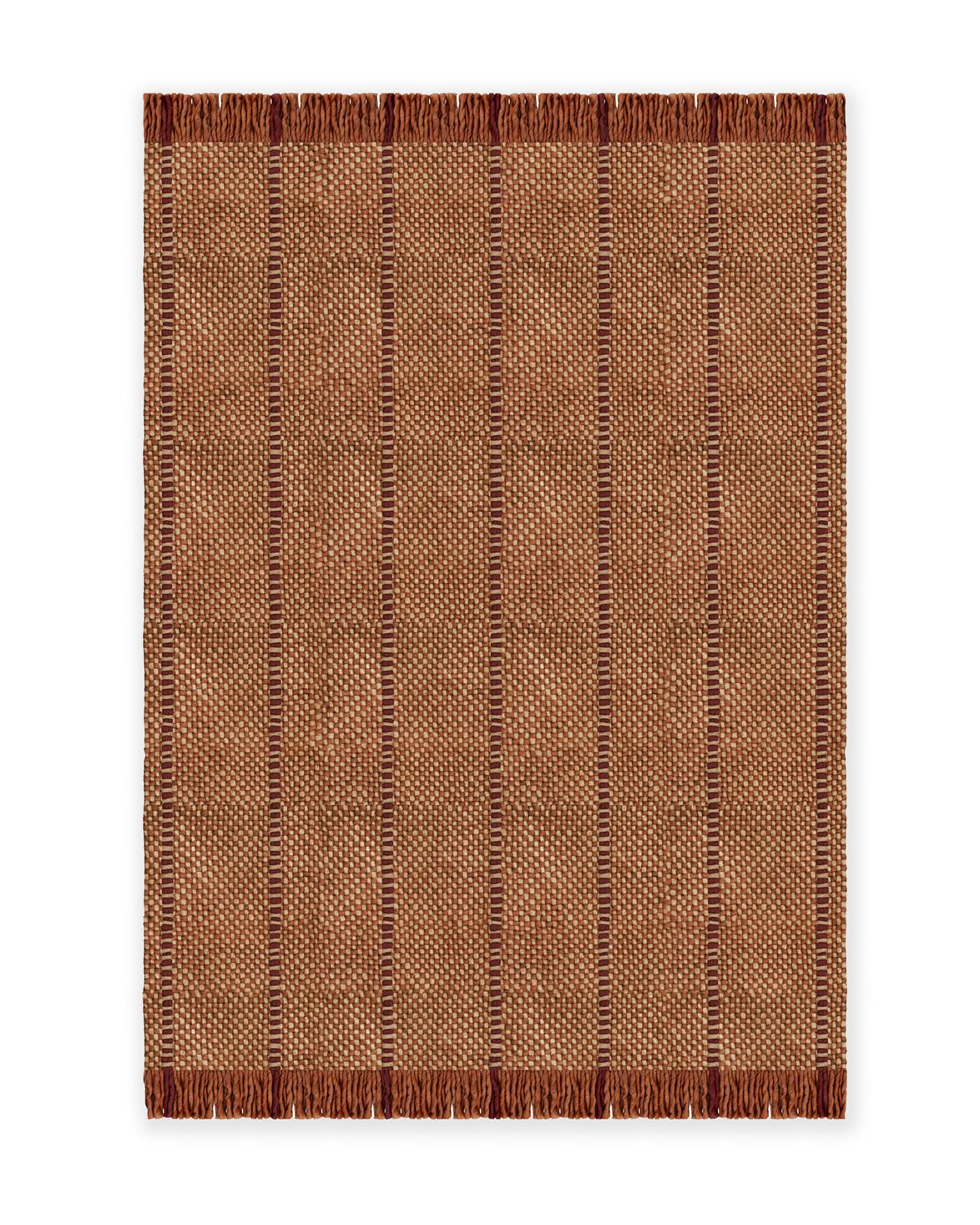 Massproductions Cord Rug Burgundy Rust
