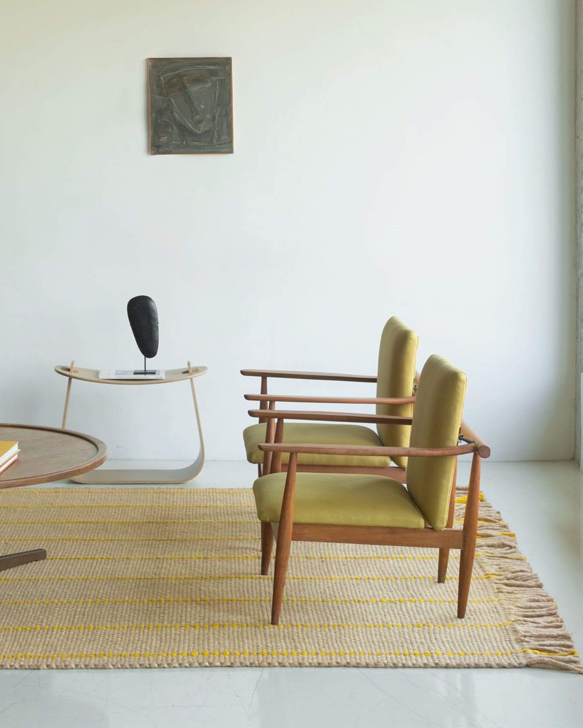 Massproductions Cord Rug Yellow Oatmeal
