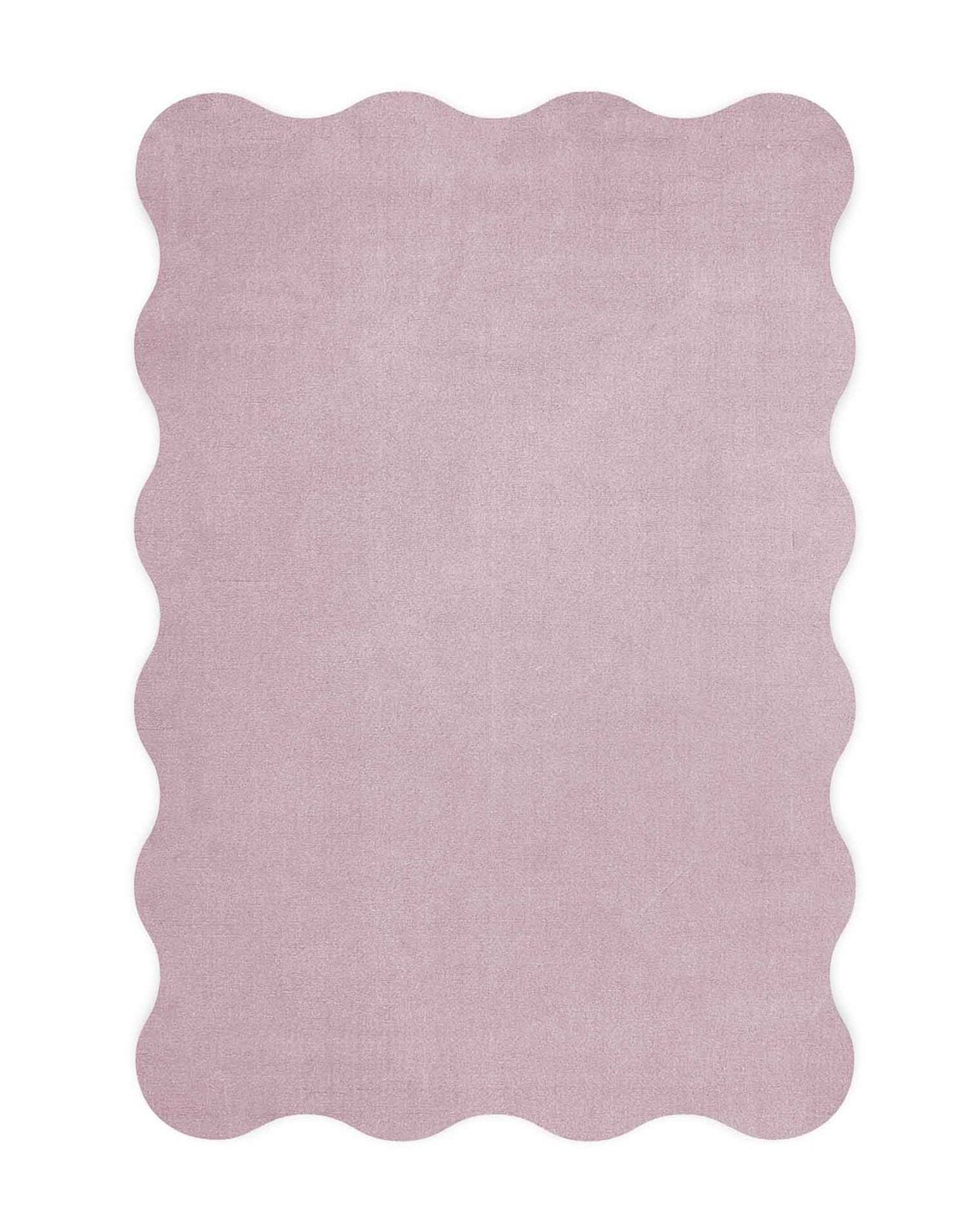 Scallop Wool Rug Bone