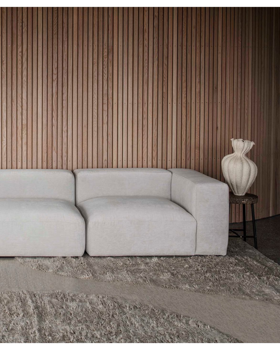 Shaggy Plasma Punja Rug Sand Melange