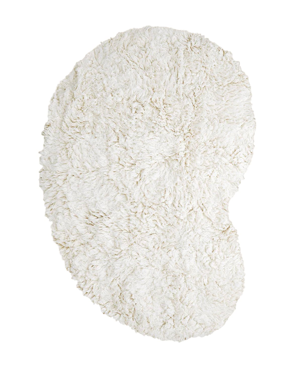 Shaggy Residue Rug White