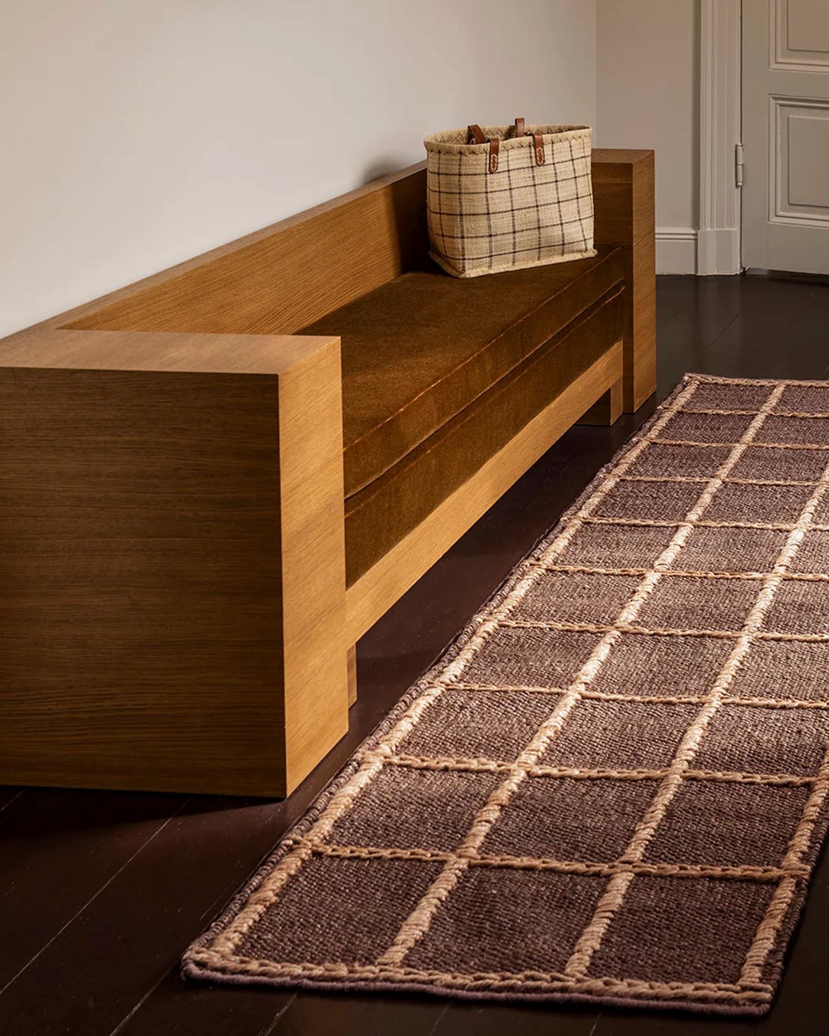 Strata Braided Jute Rug Brown