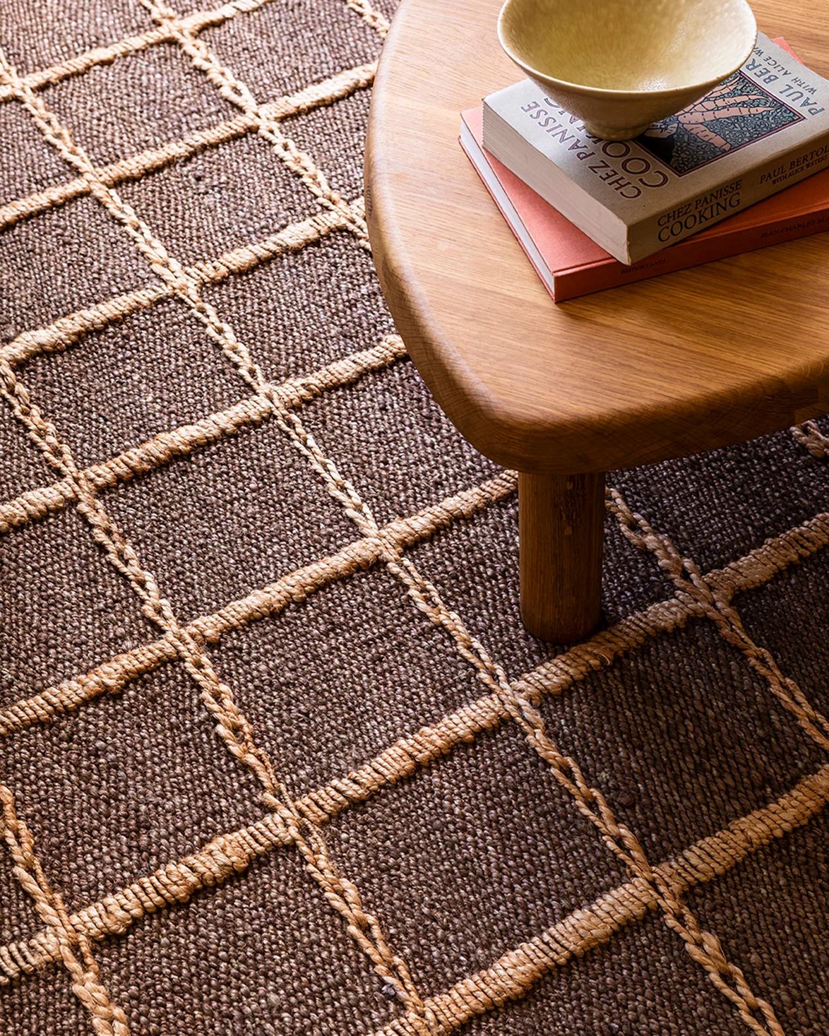 Strata Braided Jute Rug Brown
