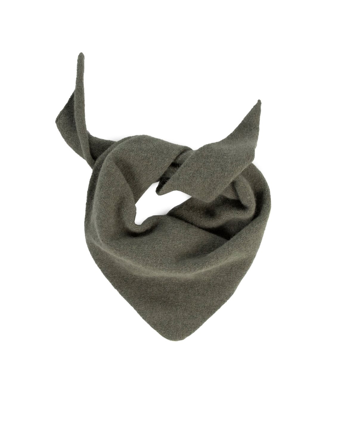 Lambswool/Caregora Bandana Scarf Croco