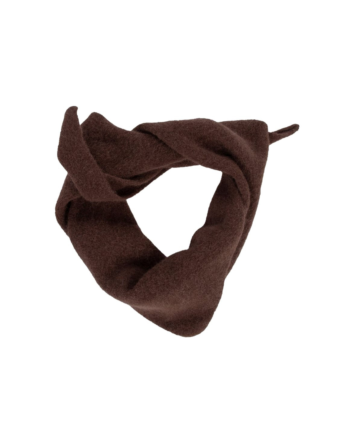 Lambswool/Caregora Bandana Scarf Gingerbread