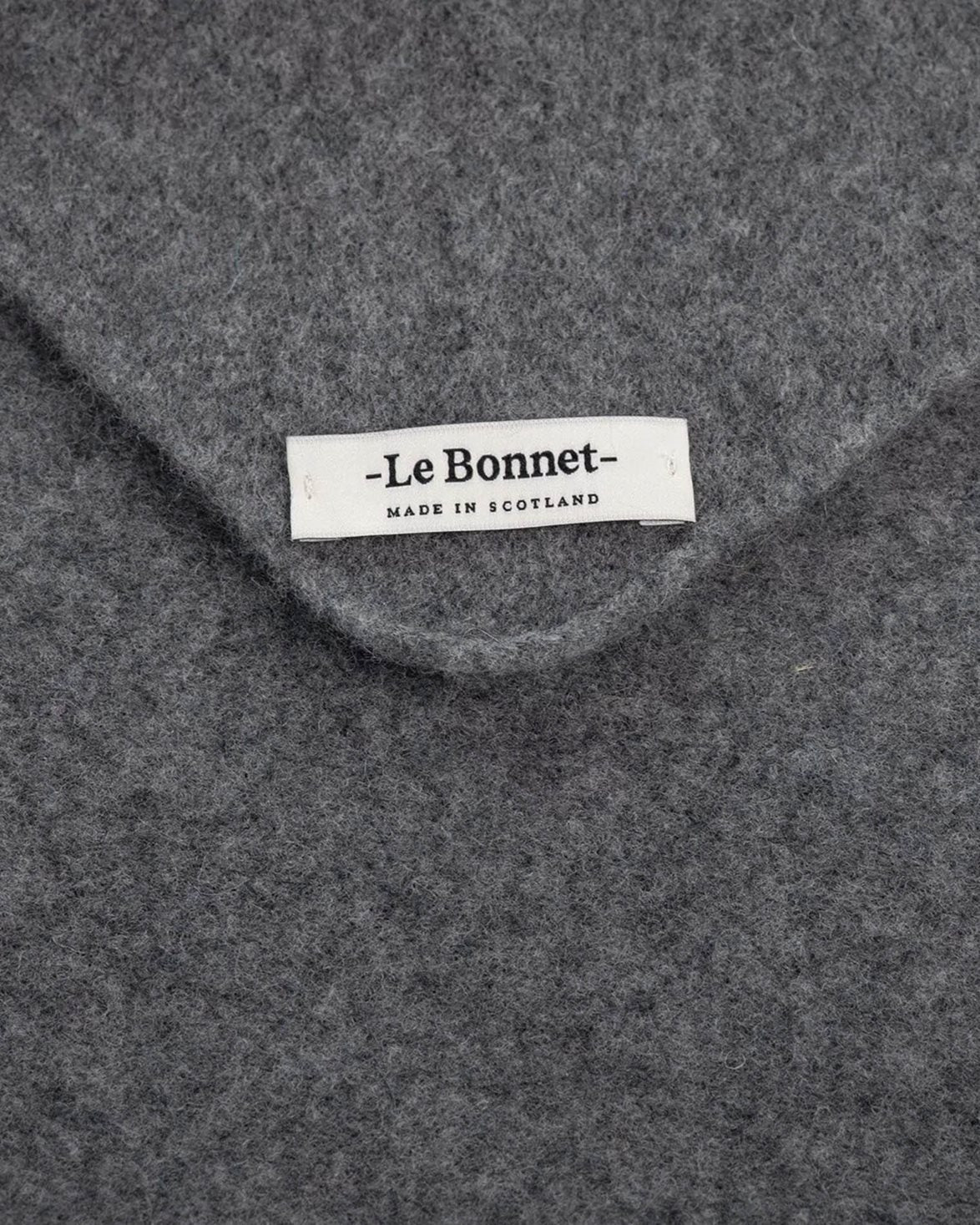 Lambswool/Caregora Bandana Scarf Slate Grey