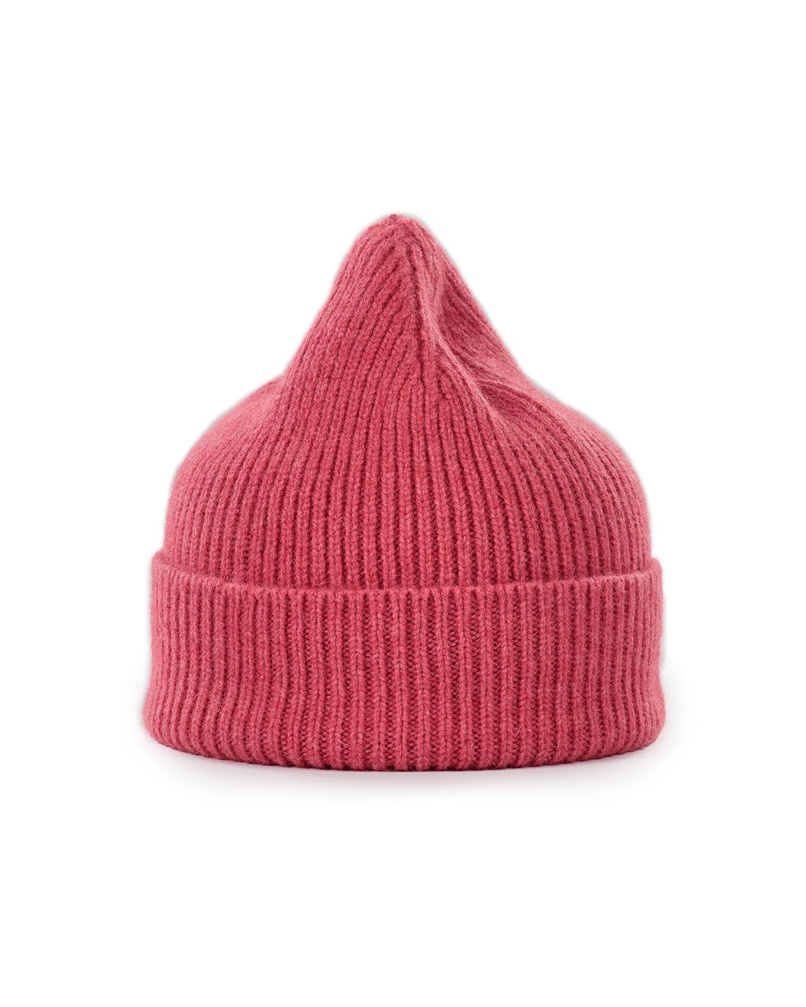 Lambswool/Caregora Beanie Fuchsia