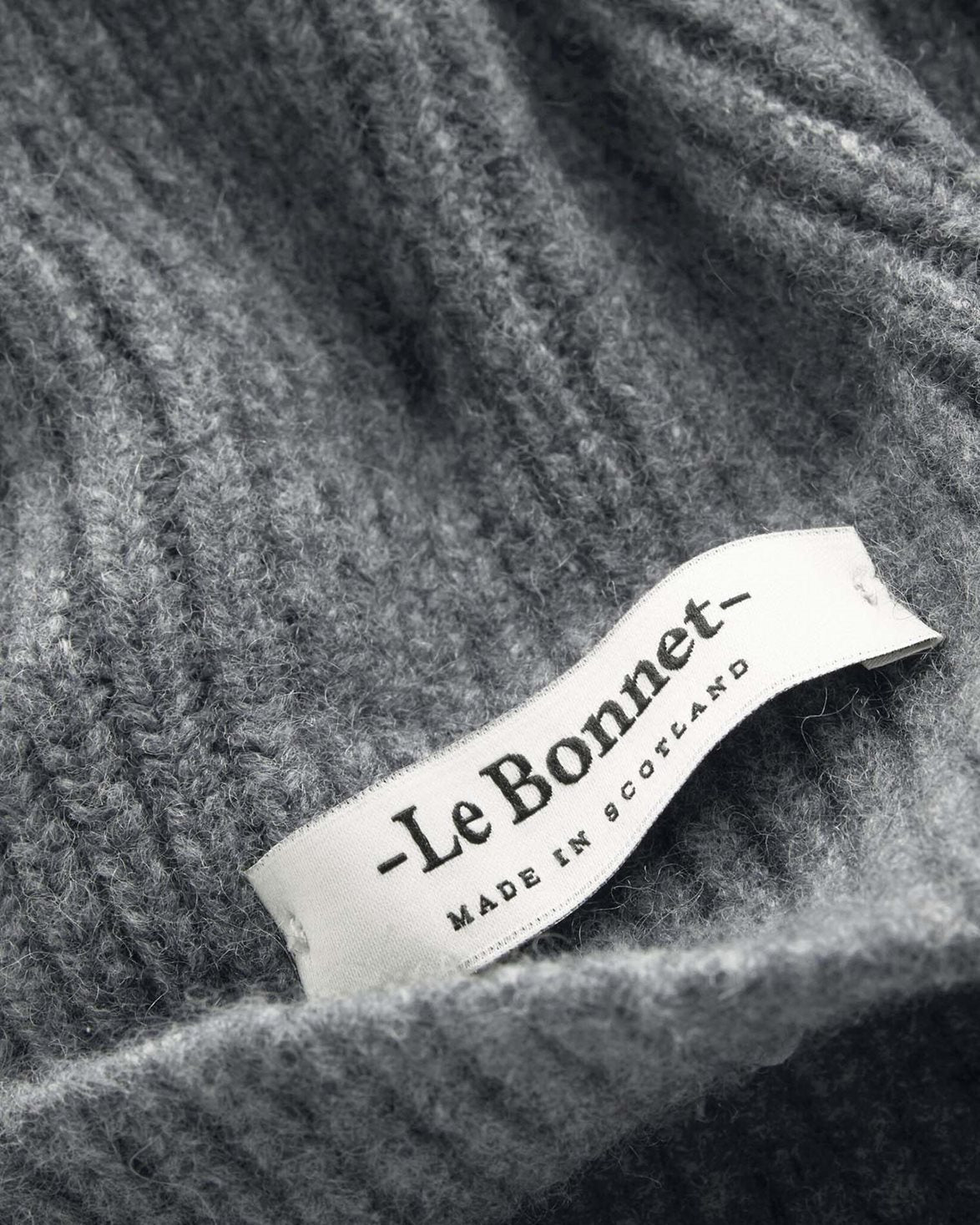 Lambswool/Caregora Beanie Slate Grey