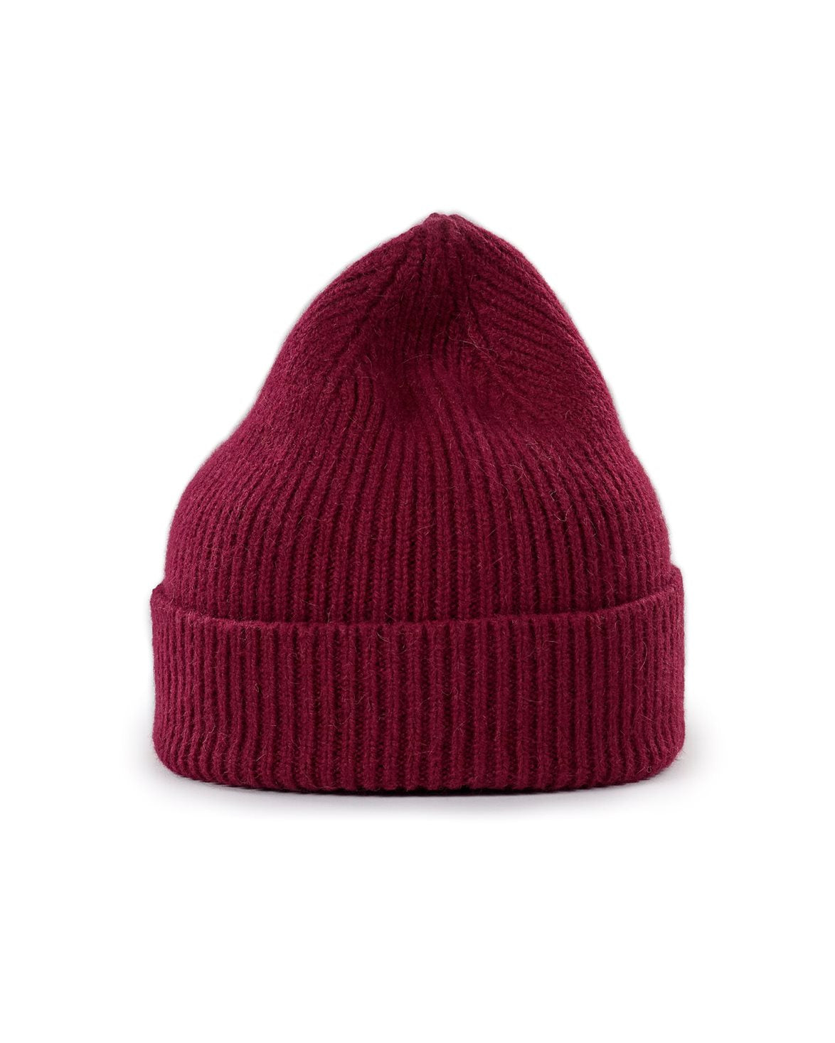 Lambswool/Caregora Beanie Wine