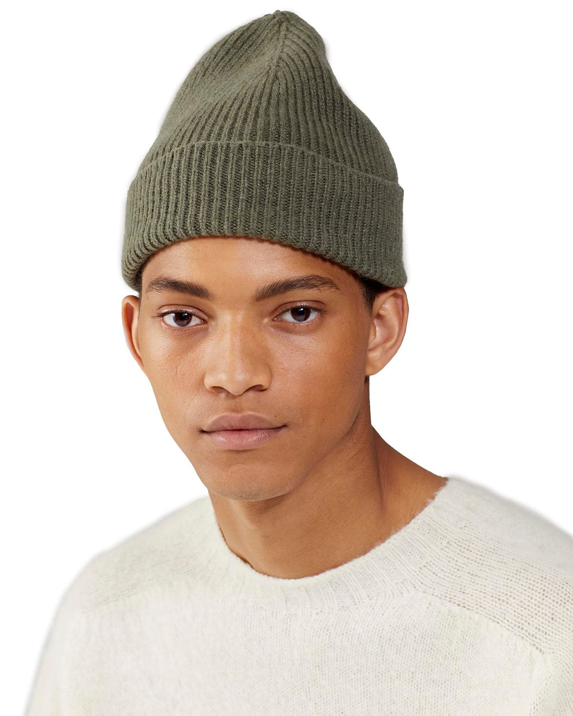 Lambswool/Caregora Beanie Croco