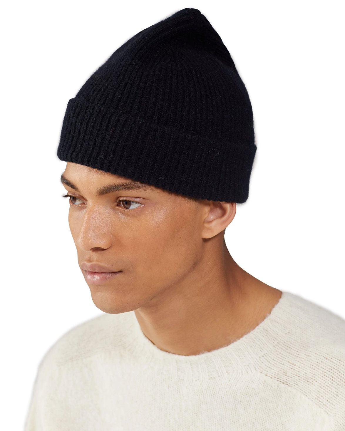 Lambswool/Caregora Beanie Onyx