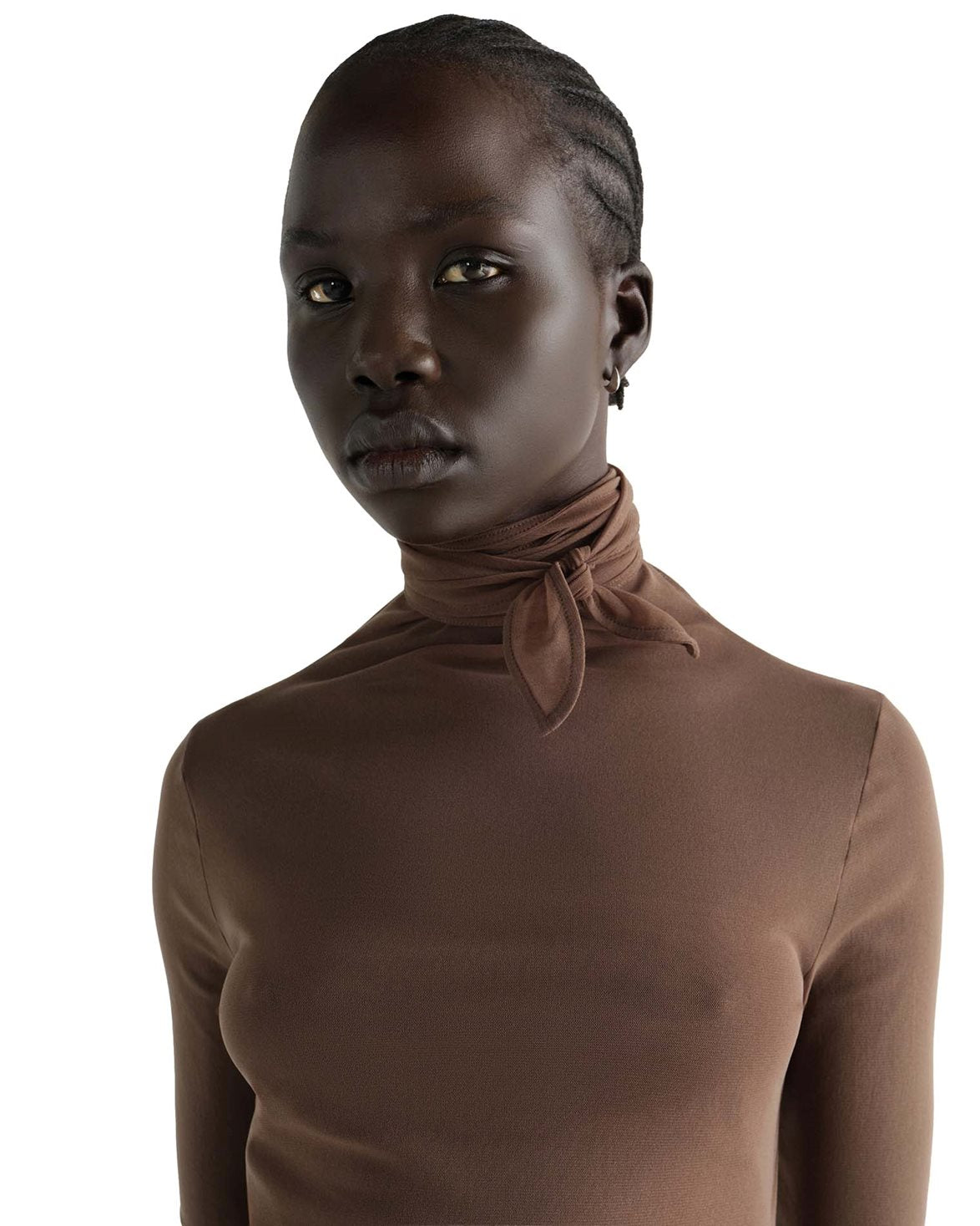Ballerina Foulard Top Cacao