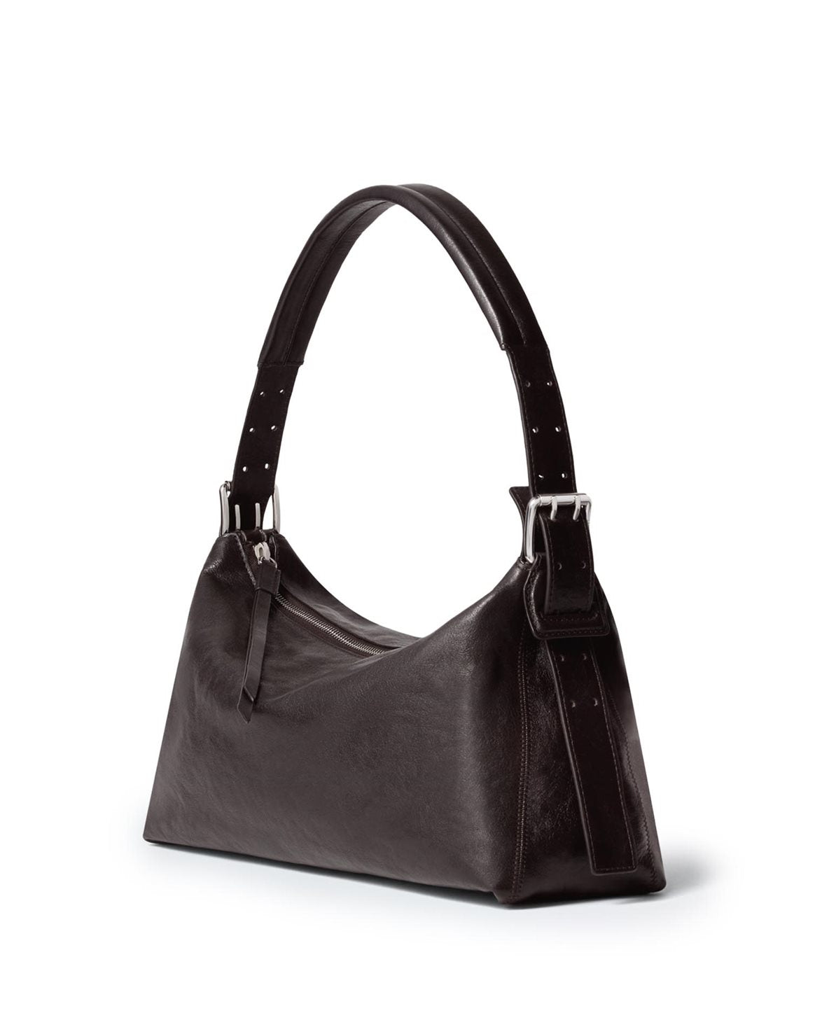 Belted Baguette Bag Dark Chocolate