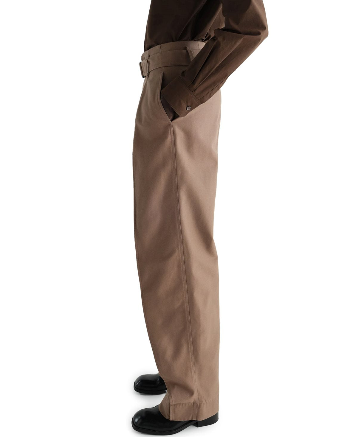 Curved Pants Chestnut