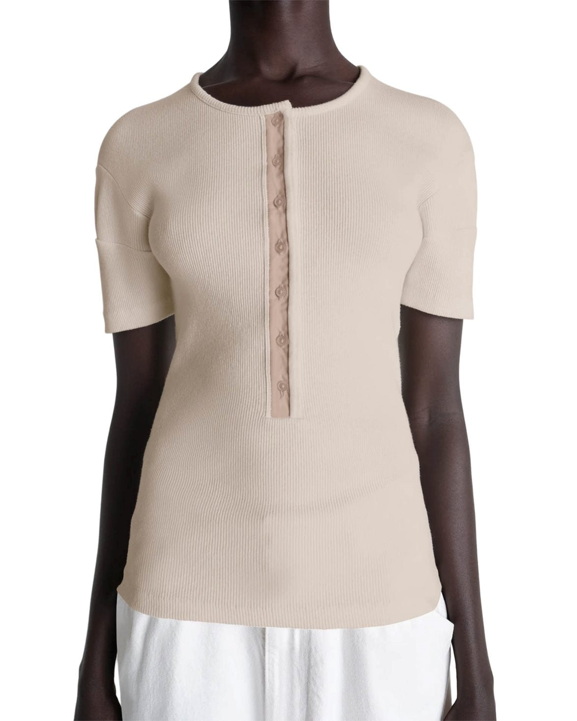 Fitted Henley Sage