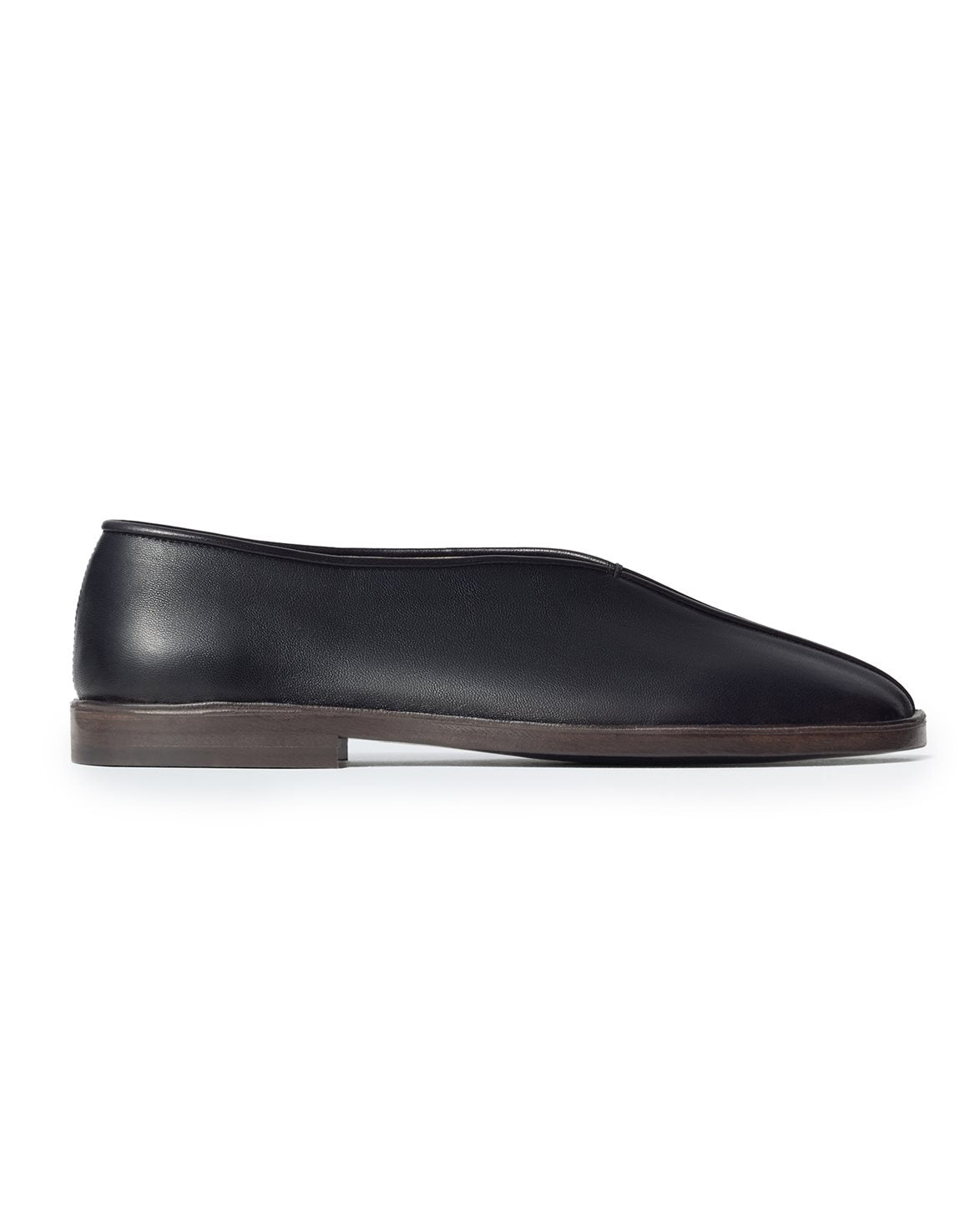 Flat Piped Slippers M Black/Dark Chocolate