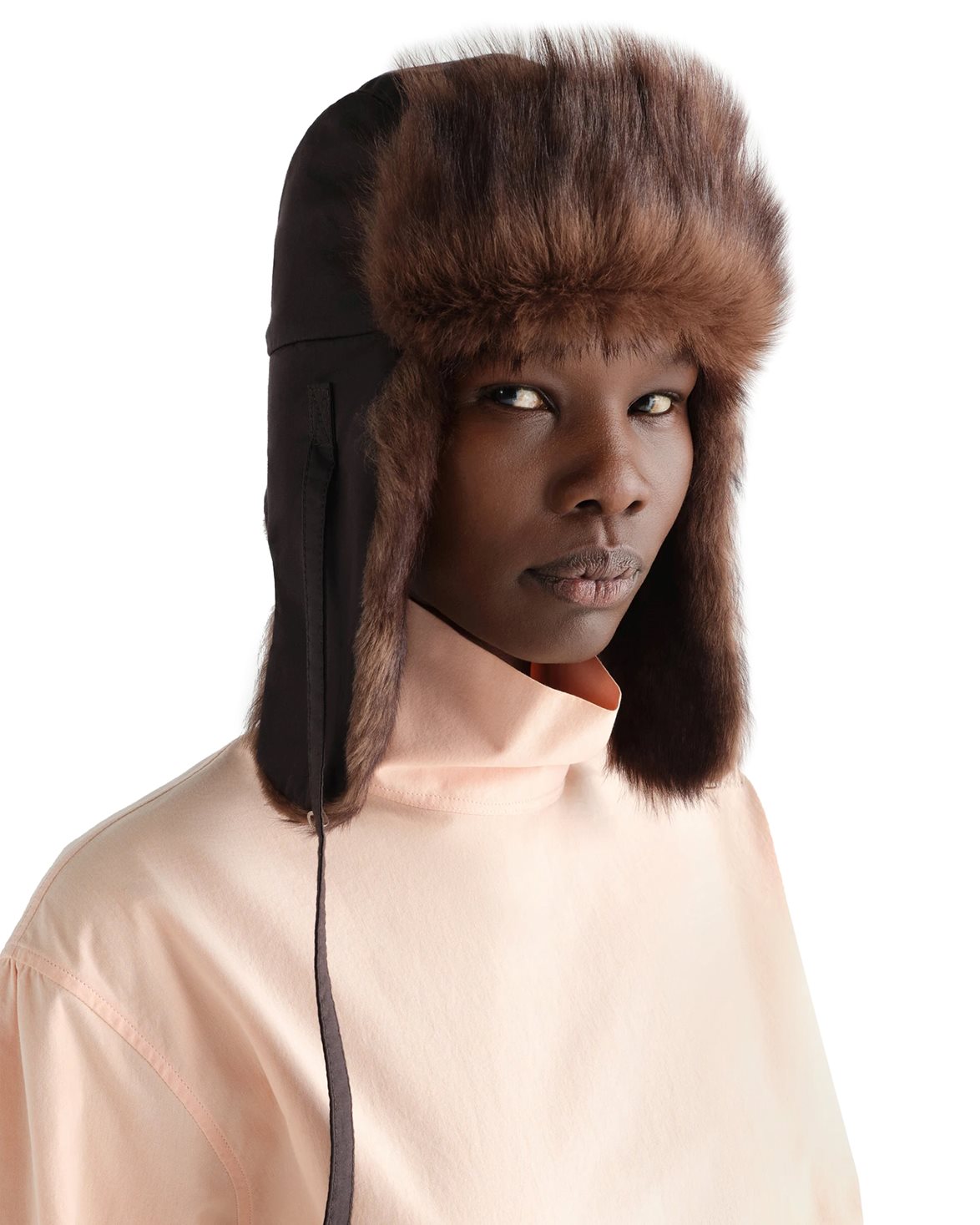 Fuzzy Chapka Hat Licorice