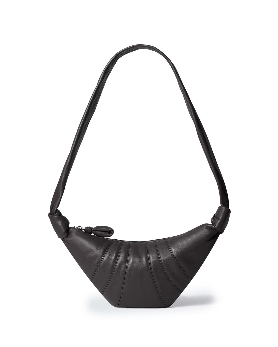 Small Croissant Bag Nappa Leather Dark Chocolate