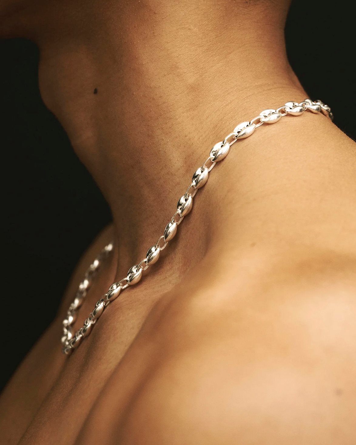 Faba Necklace Silver