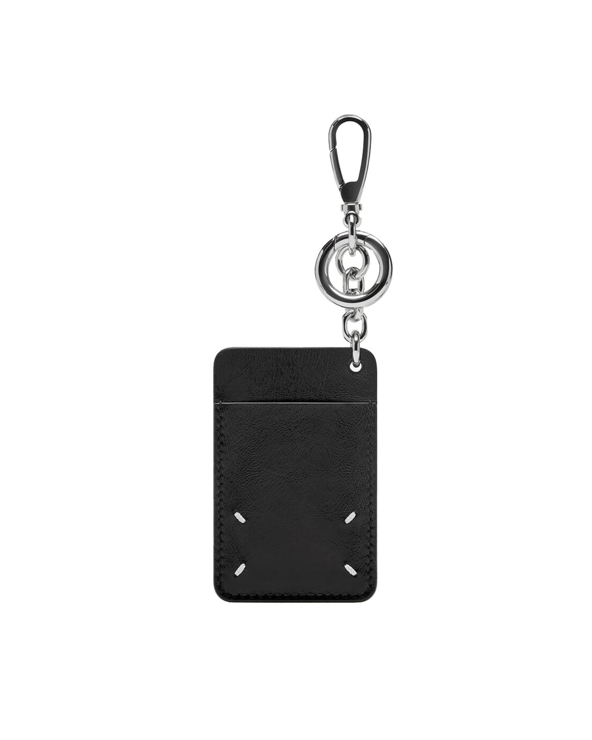 Four Stitches Cardholder Keyring Black