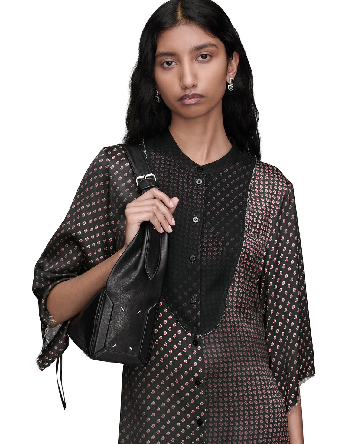 Medium East West Box Bag Black