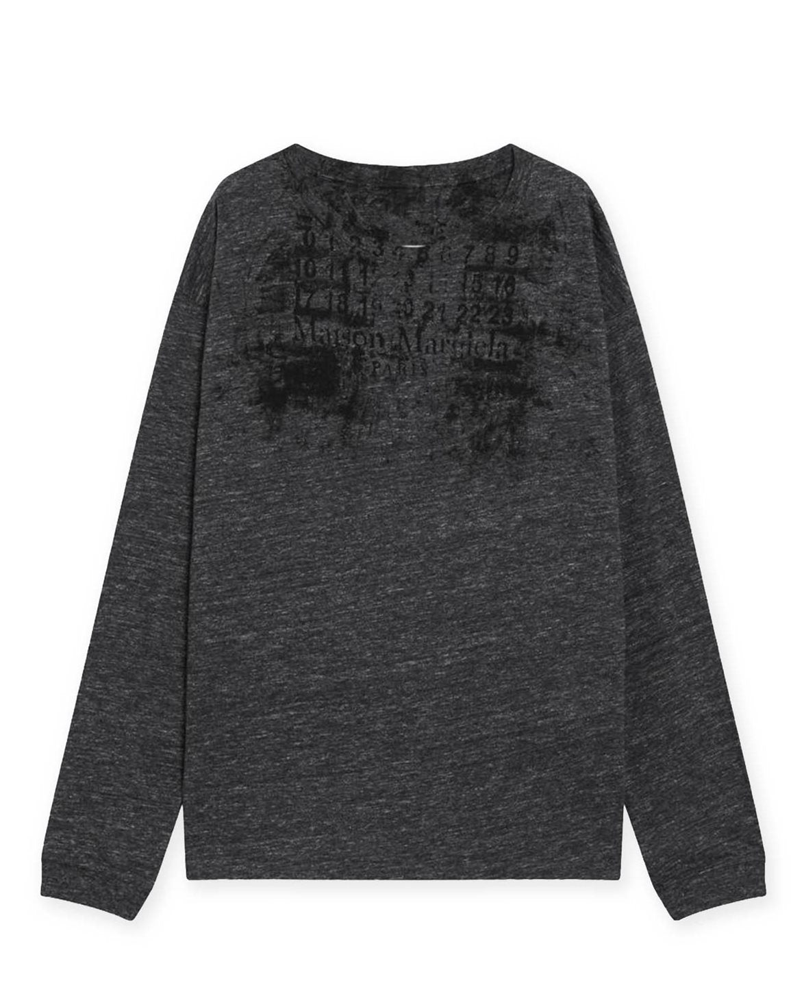 Numeric Long Sleeve T-Shirt Dark Grey Melange