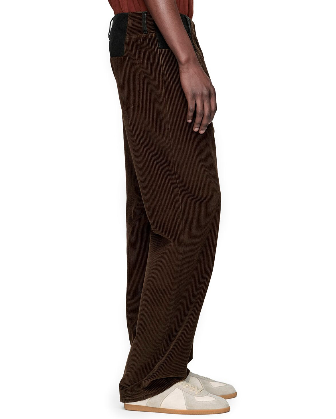 Re-Worked Waistless Trousers Dark Brown