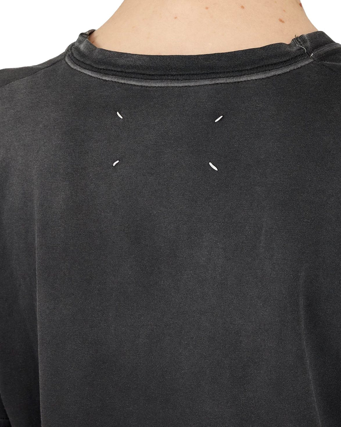 Reverse Logo T-Shirt Washed Black