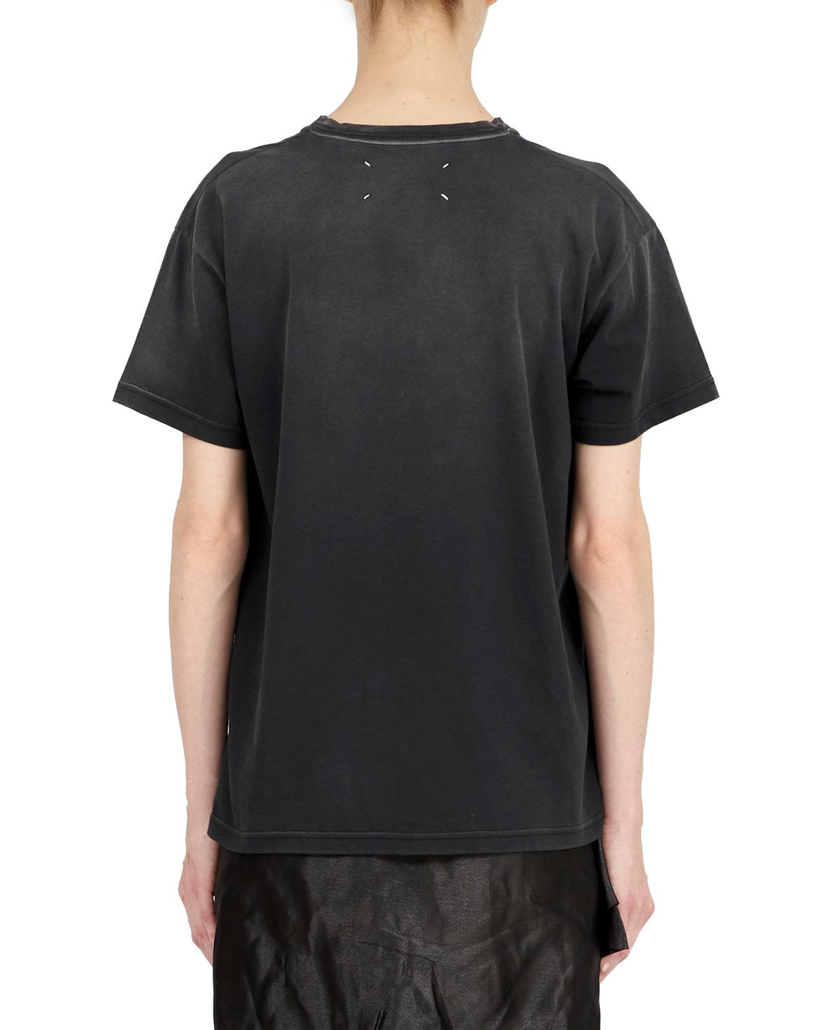 Reverse Logo T-Shirt Washed Black
