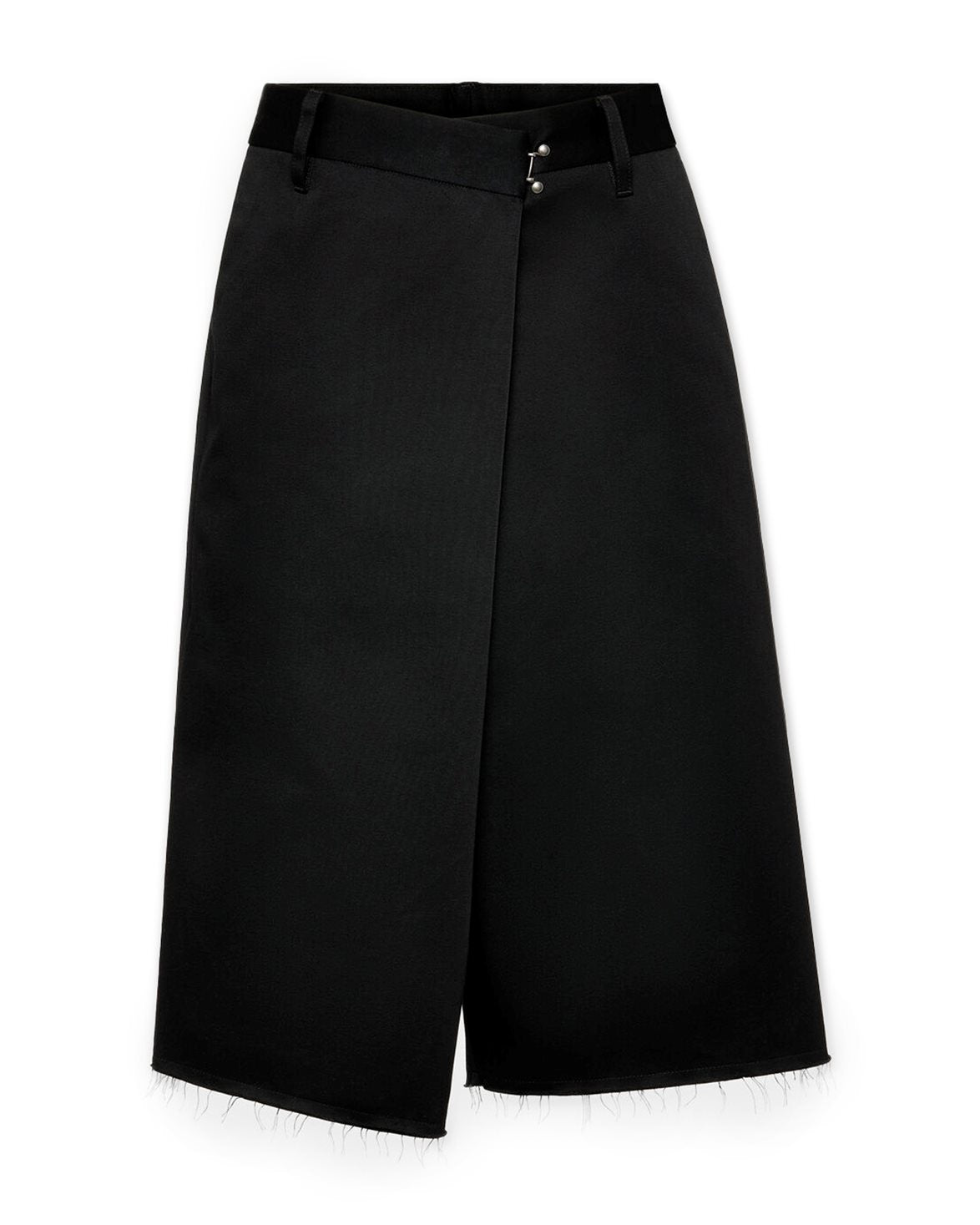 Wrap Bermuda Shorts Black