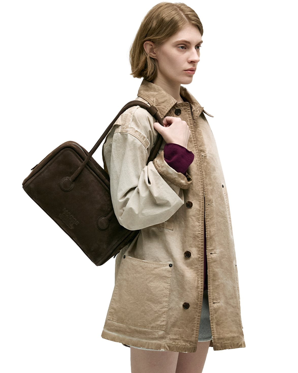 Soft Boston Bag Hush Nubuck