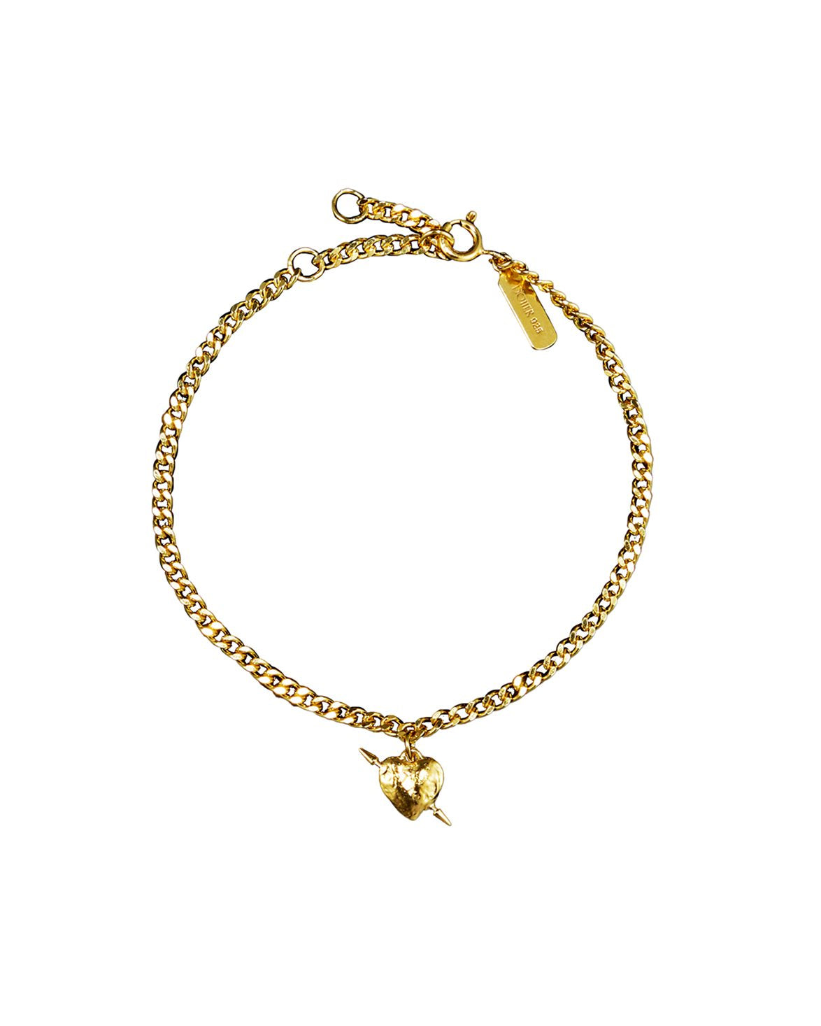 Tiny Tuvstarr's Heart Bracelet Gold