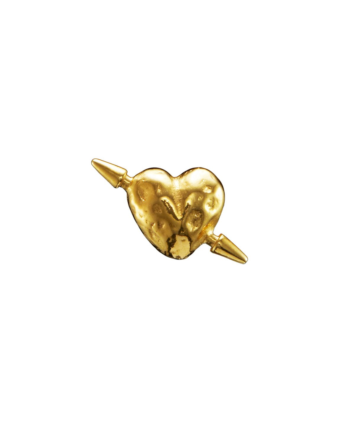 Tiny Tuvstarr's Heart Ear Stud Gold