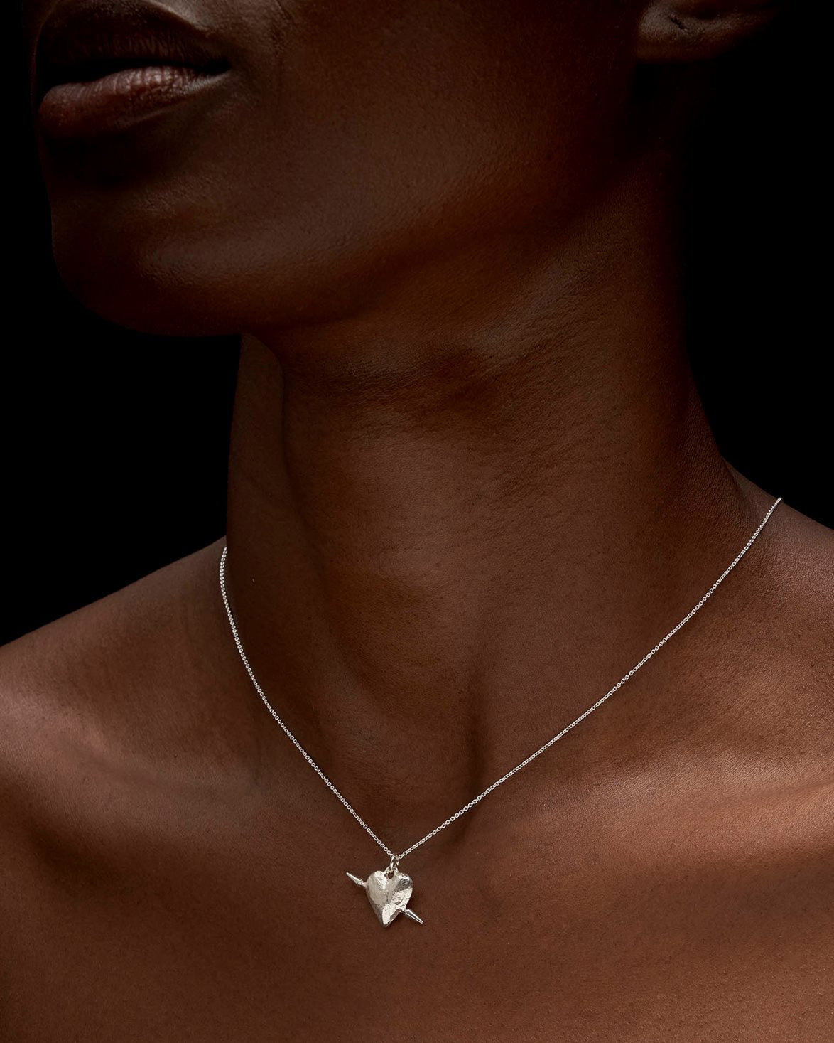 Tuvstarrs Heart Necklace Silver