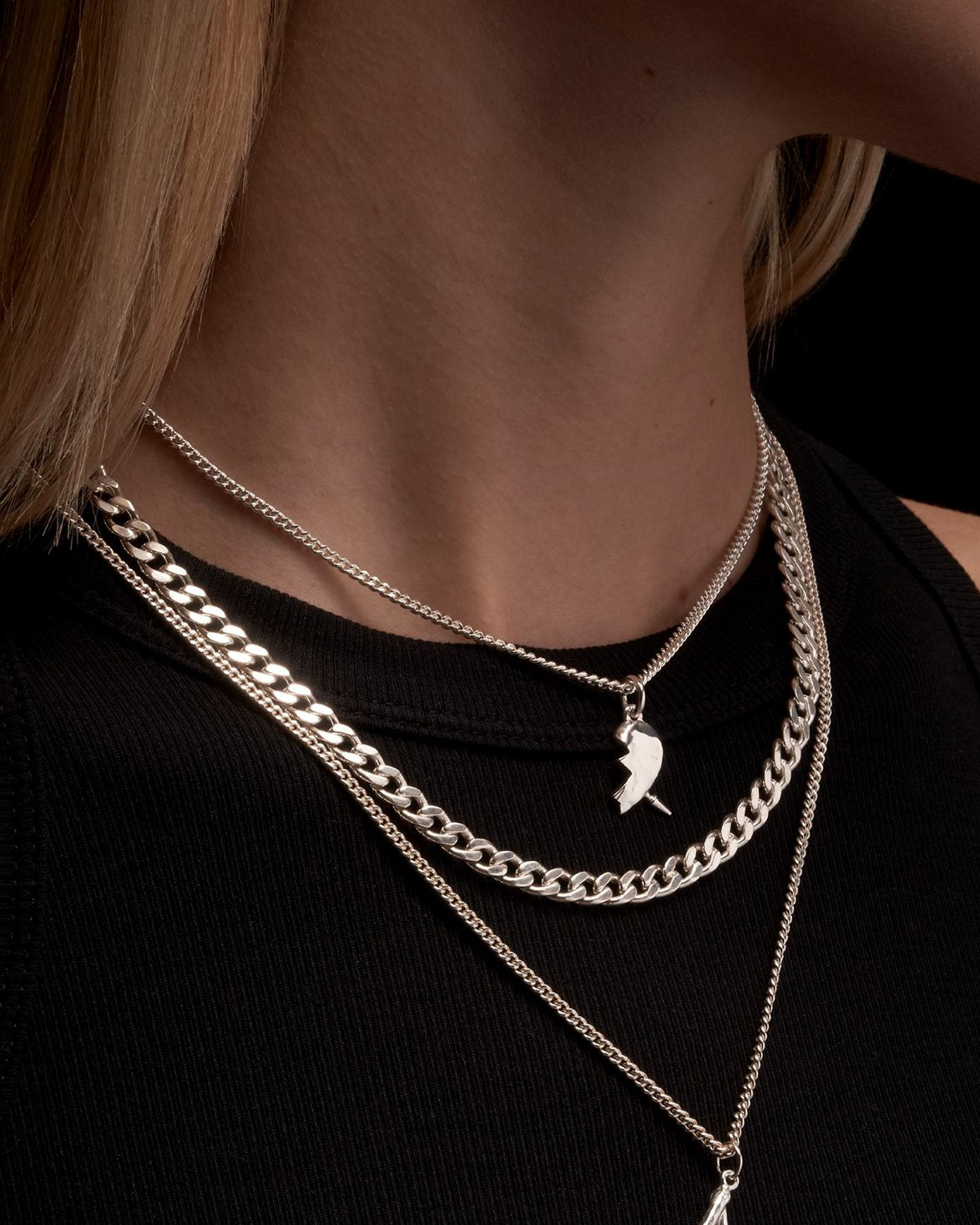 You & Me Necklace Silver