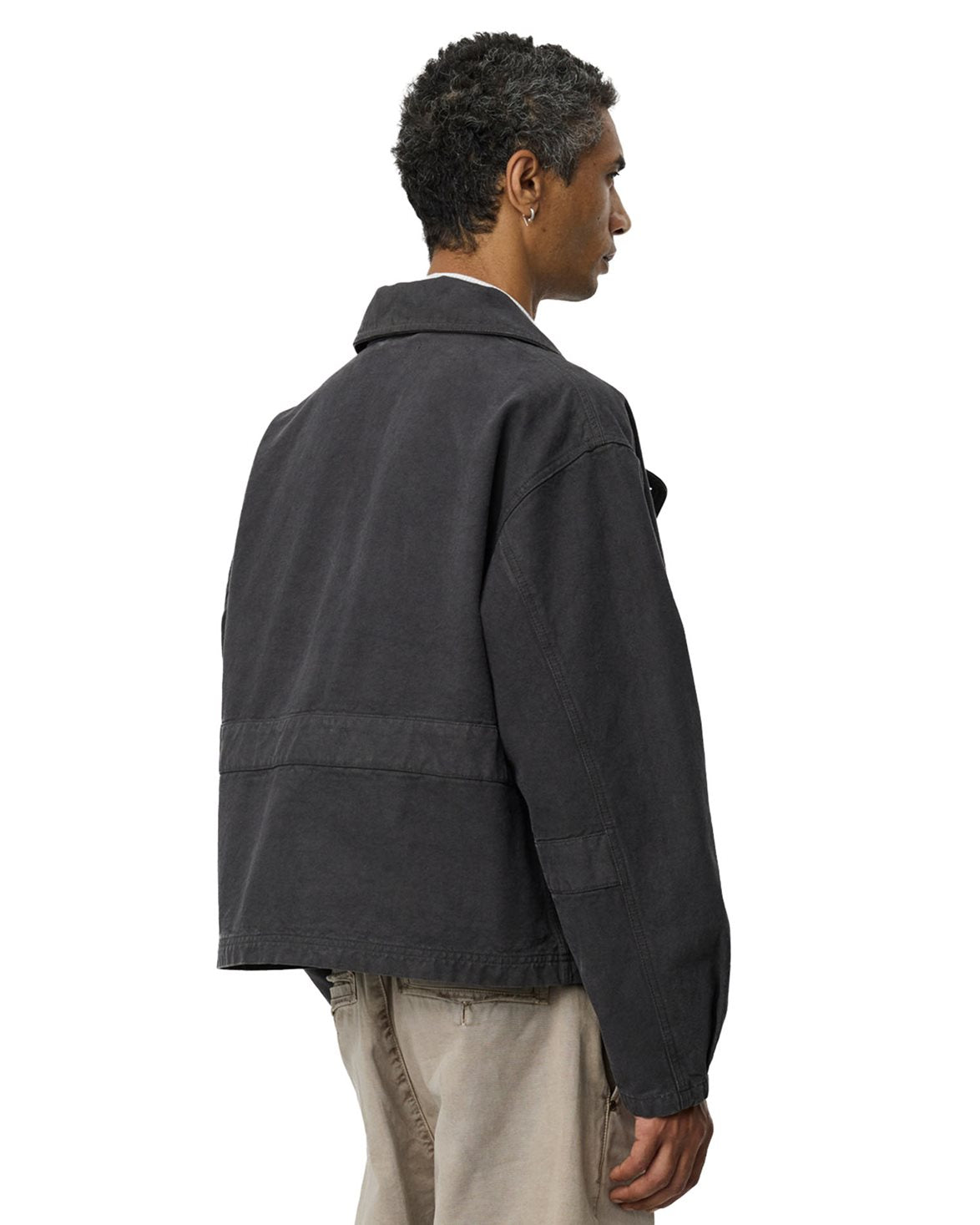 Courier Jacket Washed Grey Canvas