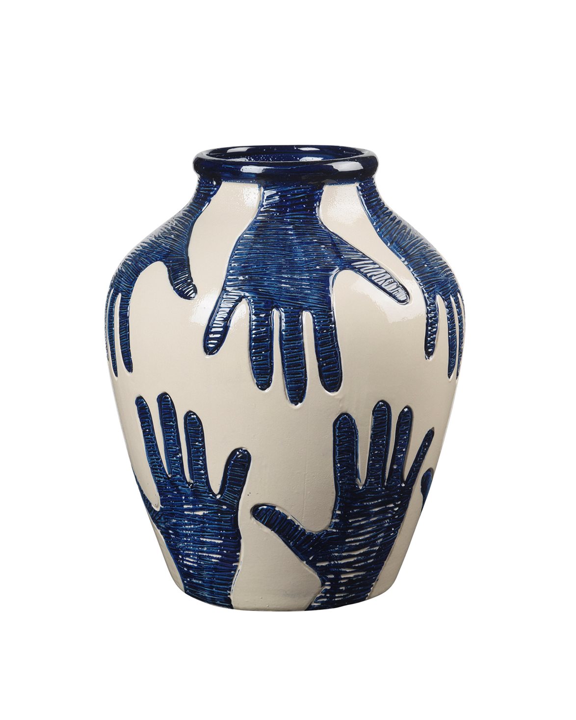 Mime Vase Intense Blue/Rainy Day Grey